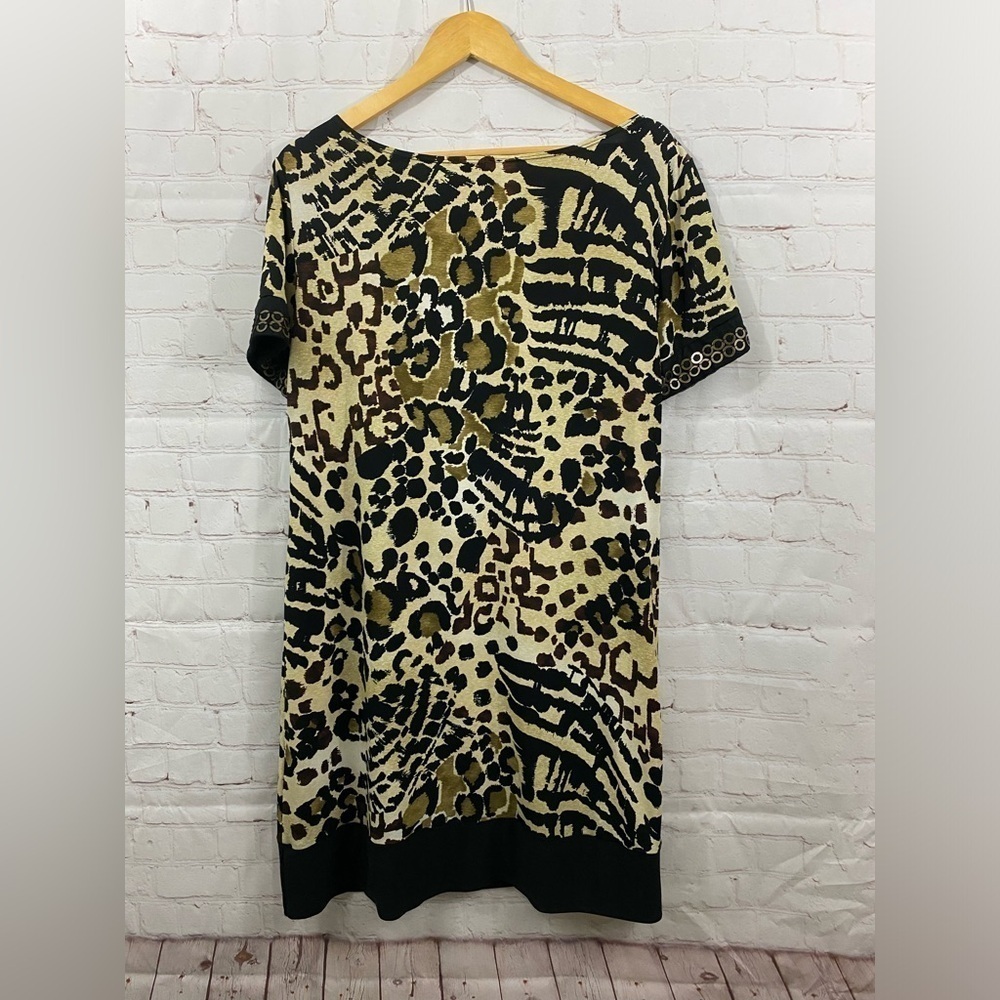 Tiana B Animal Print Womens Size XL Dress - Picture 2 of 5